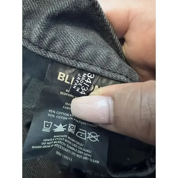 BLK DNM MENS DESIGNER JEANS SIZE 34x34 Jeans - Picture 5 of 5